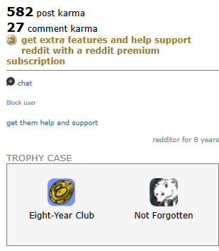 REDDIT ACCOUNT with 609 karma, Post KARMA 582 and Comment Karma 27, 8 years 3 months